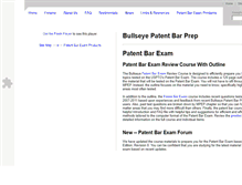 Tablet Screenshot of patentbarexamprep.com